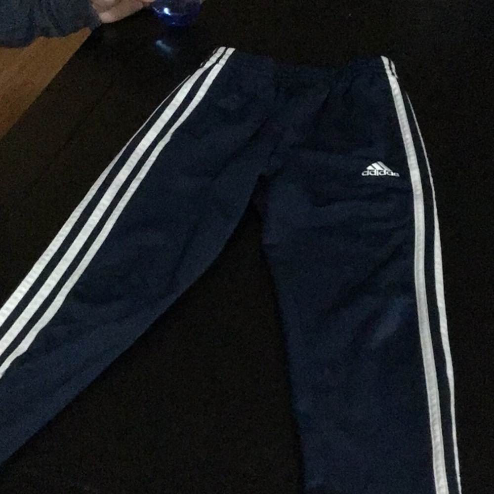 Boys adidas 3 stripe pants
